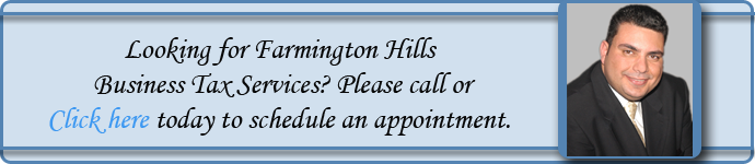 Business accounting services for Farmington Hills, Michigan